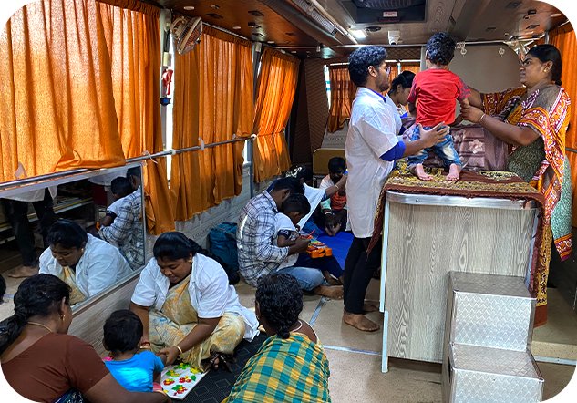 Early Intervention Project- Therapy session at Melur Villages in Madurai District